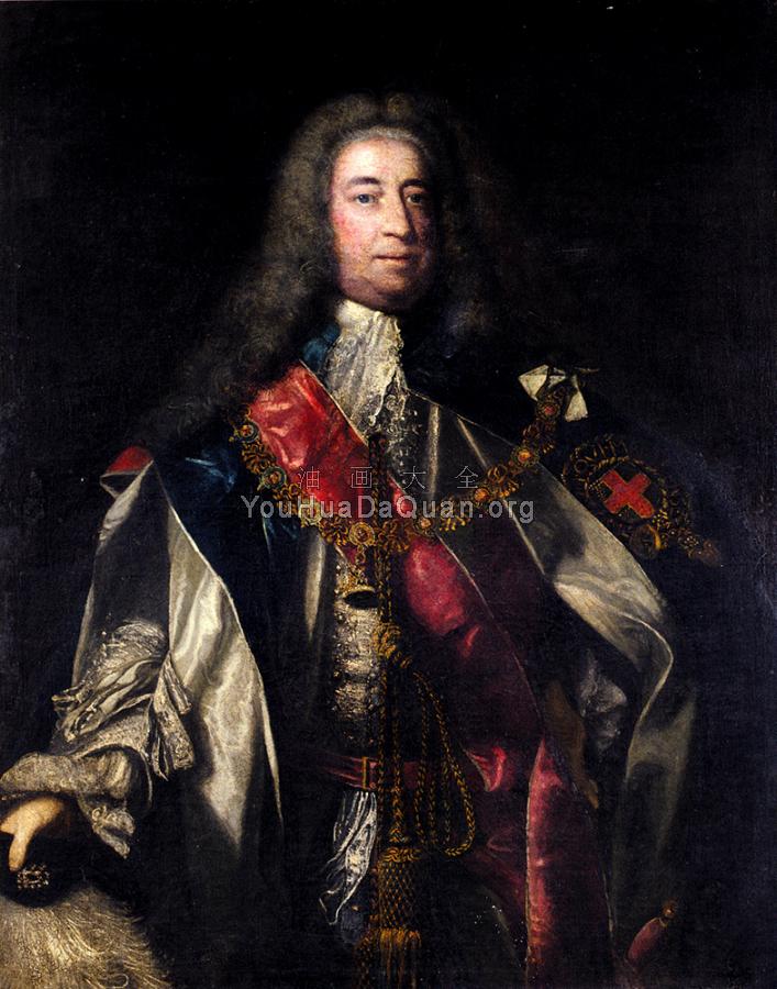 Portrait Of Lionel Sackville 1st Duke Of Dorset - 乔舒亚·雷诺兹